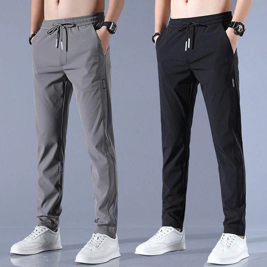PREMIUM MEN'S HIGH STRETCH SKINNY LYCRA PANTS_ 🔥Buy1 Get 1 Free💥🤩 (Black & Gray) 🔥