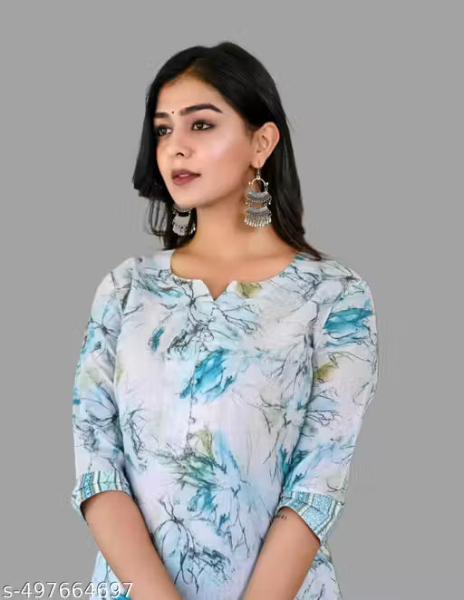Women's ethnic wear cotton kurta set