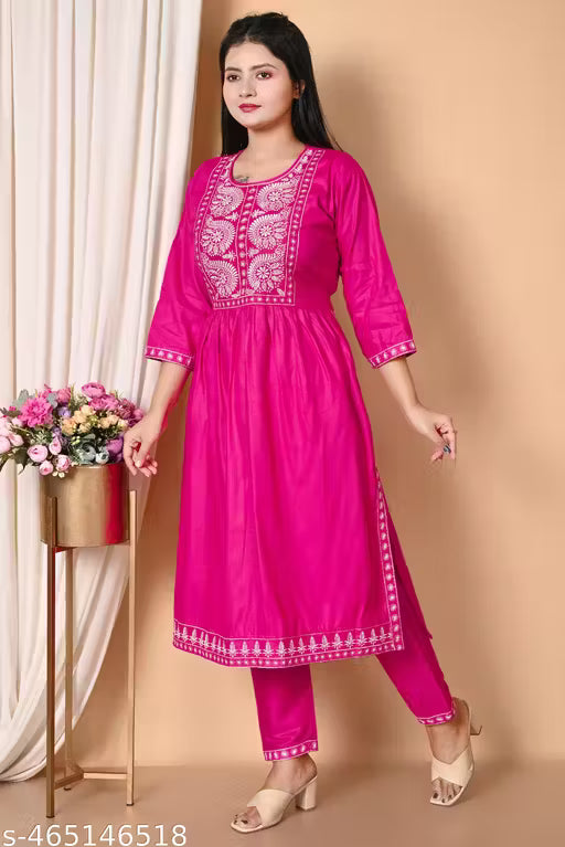 irmaani Women's Nayra-Kurti pant set , Trendy Festive Wear, All Size.